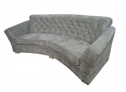 Three Seater Half Round Couch Chesterfield Upholstery Sofa Couches Beige